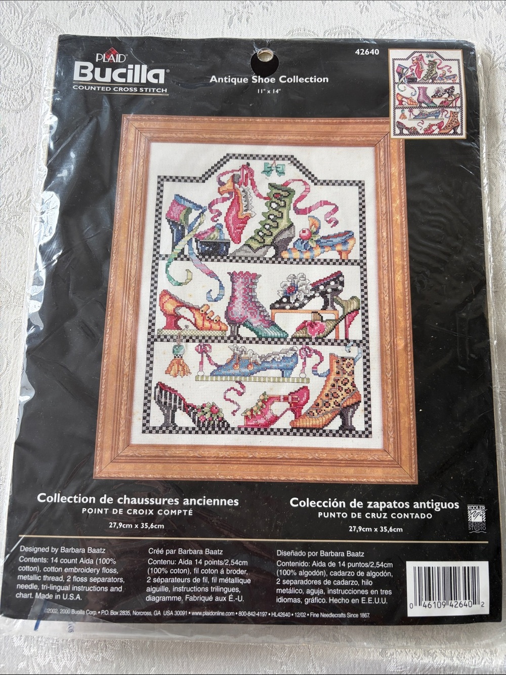 Bucilla Antique Shoe Collection Counted Cross Stitch - Multicolor